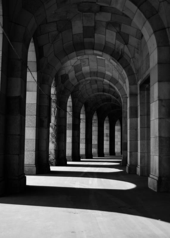 Plakat Walkway 50x70cm beige