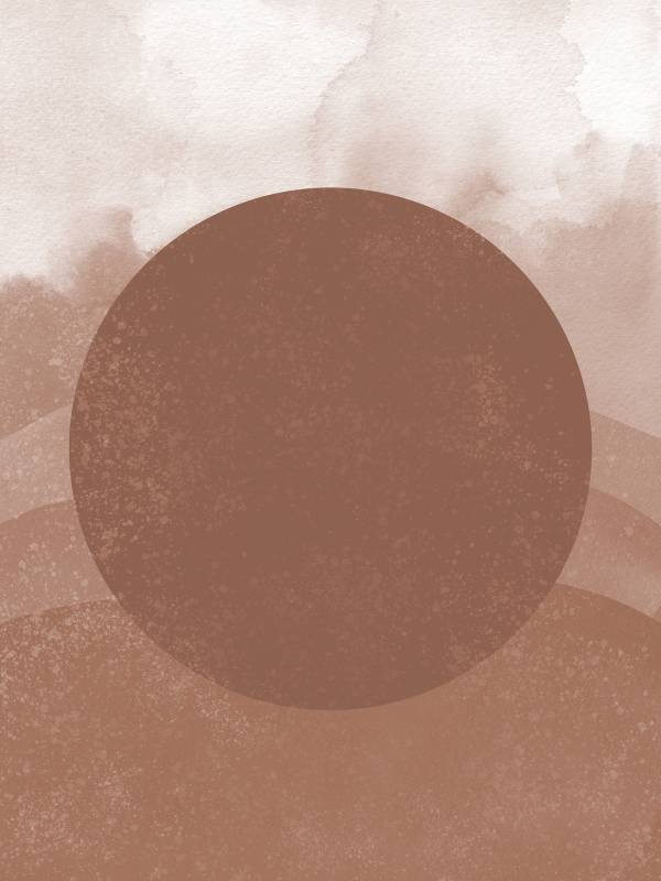 Plakat Soft Shades 30x40cm brun