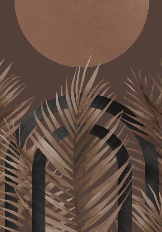 Plakat Structures 21x30cm brun