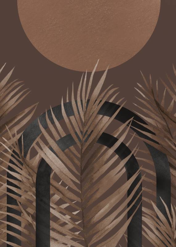 Plakat Structures 50x70cm brun