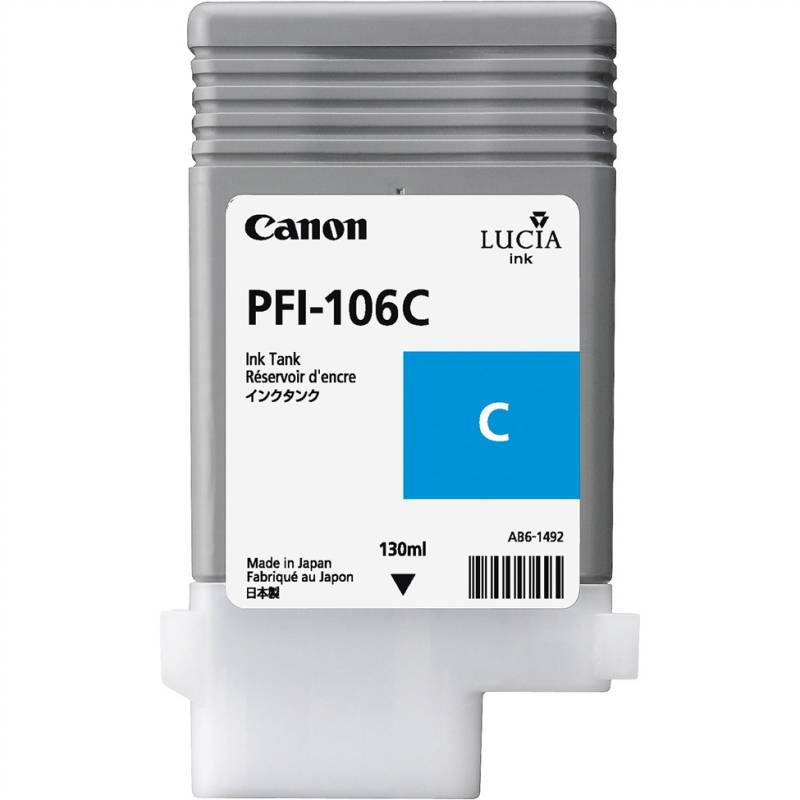 Canon 6622B001 original blækpatron PFI-106 Cyan blå