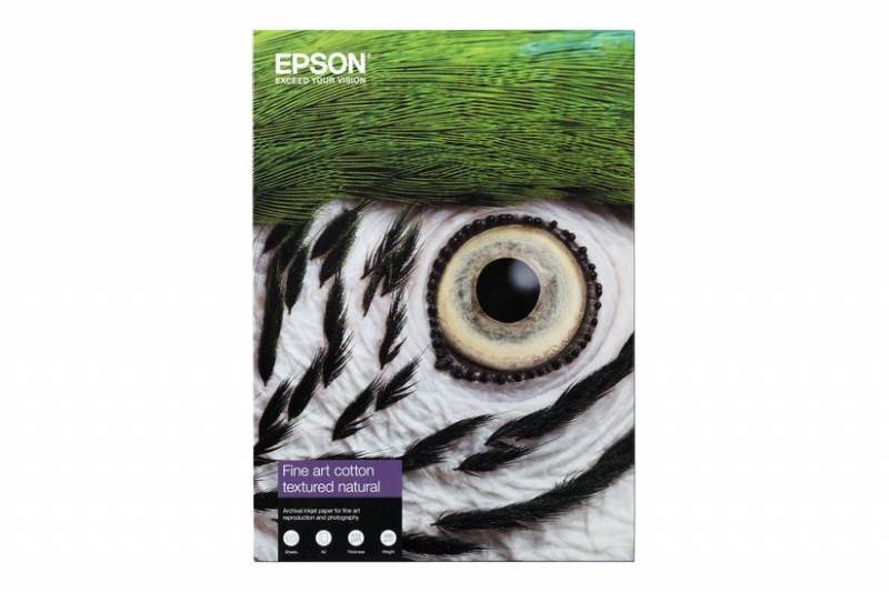 Epson Fine Art Cotton Textured Natural A4 plotterpapir 25 ark