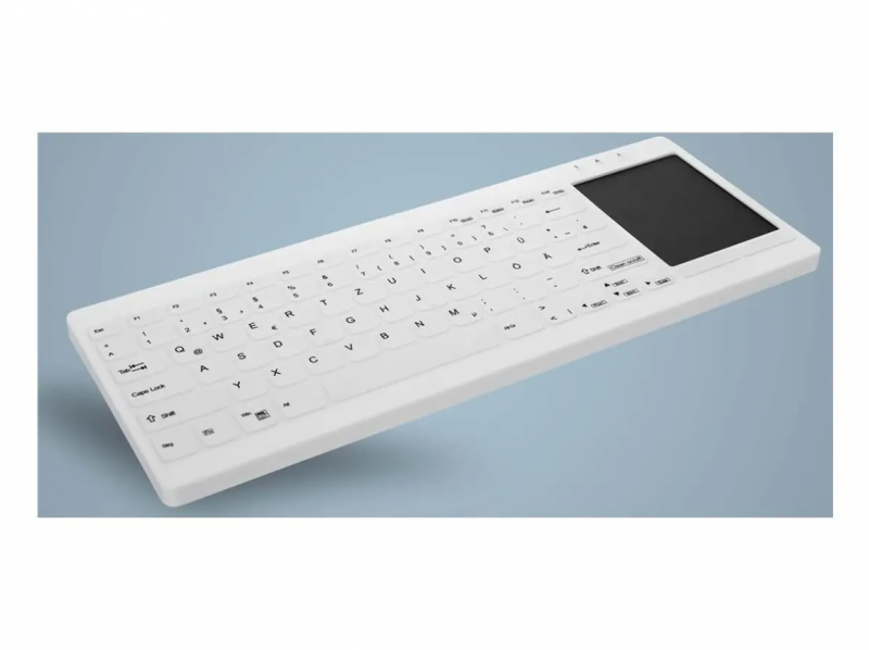 Active Key Hygiene Backlit Touchpad Keyb. Water USB, hvid