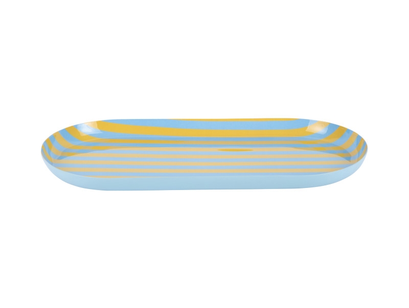 Animado Oval bakke 18x2,5cm jern gul