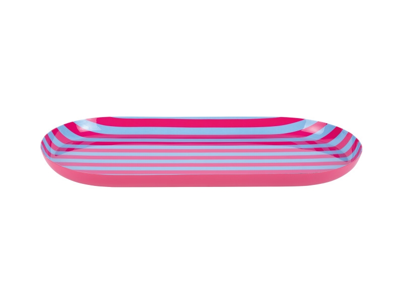 Animado Oval bakke 18x2,5cm jern pink