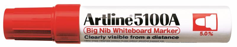 Artline whiteboardpenna 5100A BIG rød