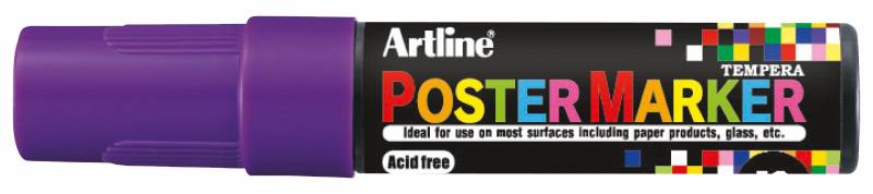 Artline Poster Marker med 12mm rund spids lilla