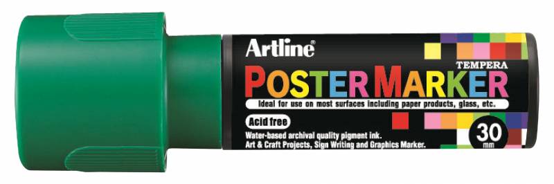 Artline Poster marker EPP-30 med 30mm bred spids grøn