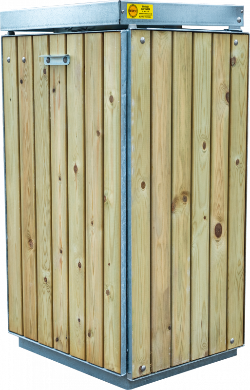 Affaldsbeholder B96 UNIVERSAL enkelt l&aring;g i trykimp. fyrretr&aelig;