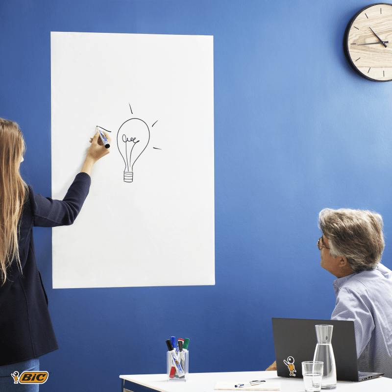 BIC Velleda whiteboardfilm selvkl&aelig;bende 67,5x100cm