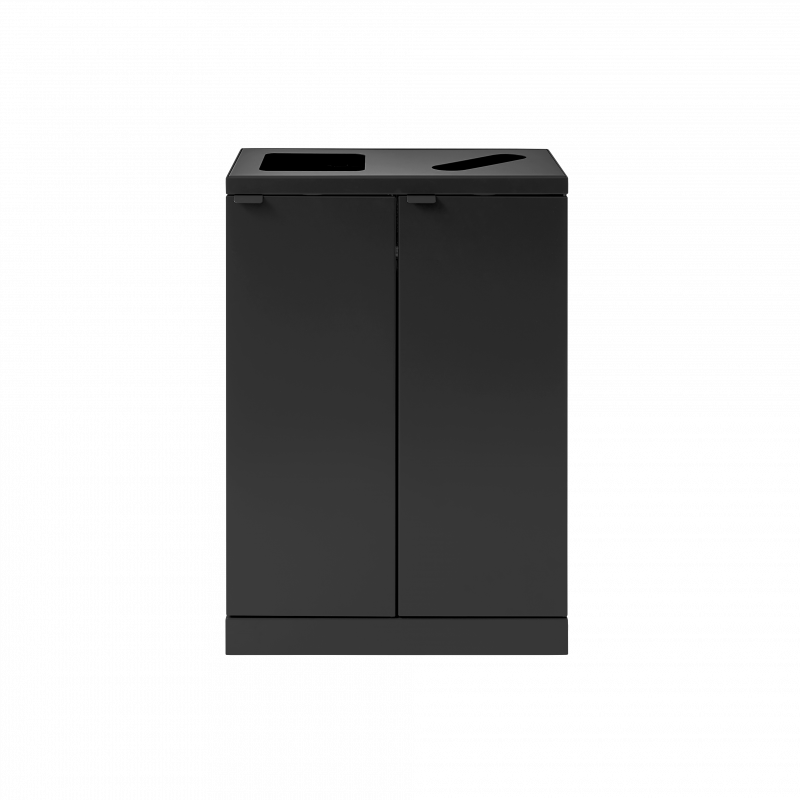 Bica 888 affaldsbeholder 2x65 liter antracit - OUTLET