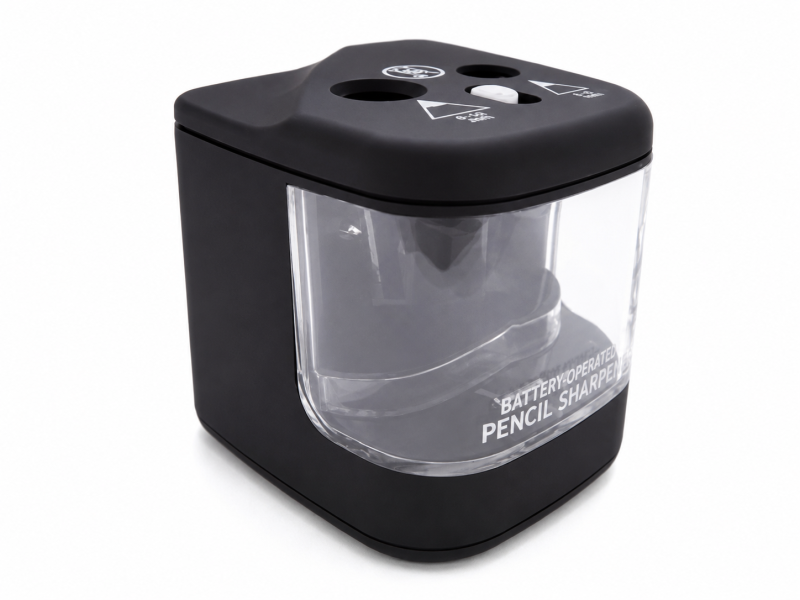 Blyantspidser bordmodel med batteri sort