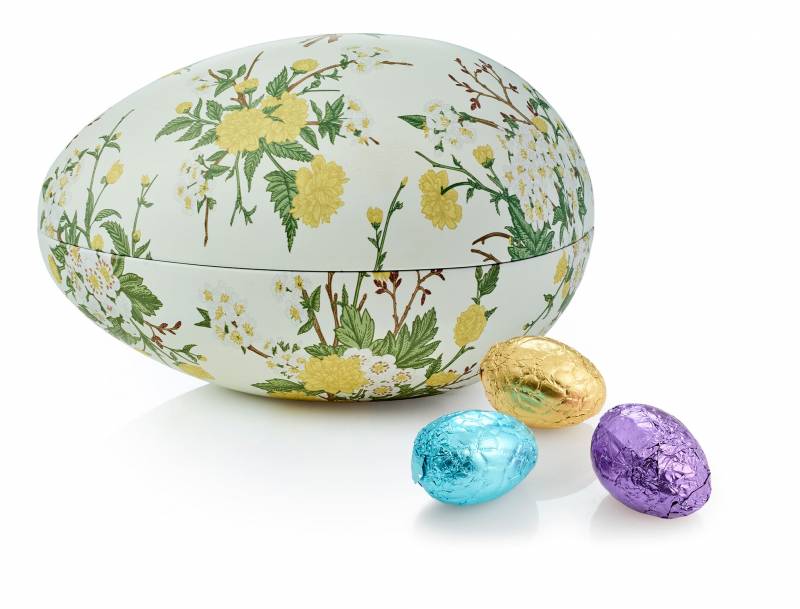 BonCoca Fabergéæg Yellow Flowers med Luksusæg 250g