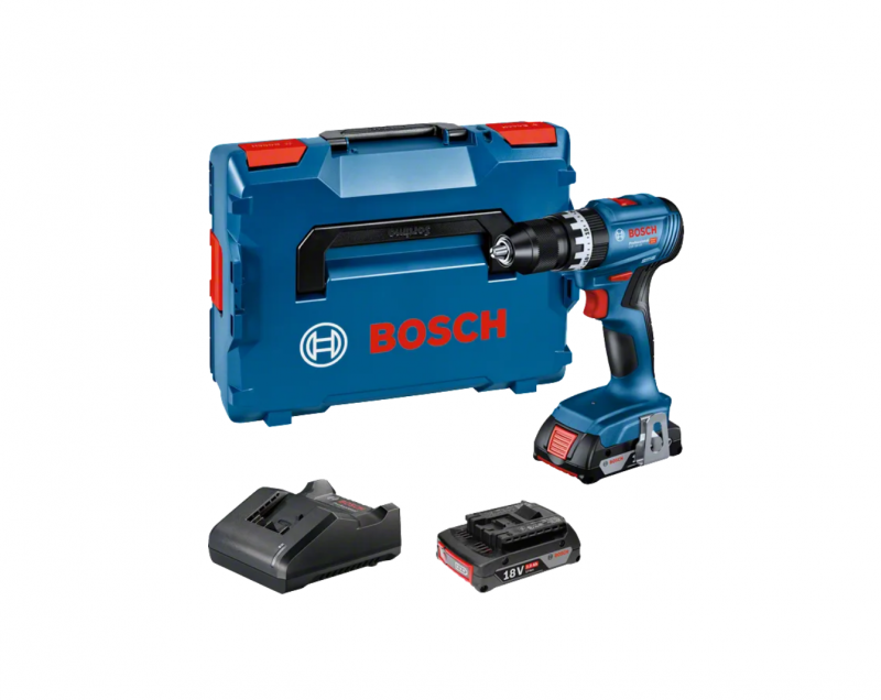 Bosch GSB 18V-45 Professional slagboremaskine inkl 2 batterier
