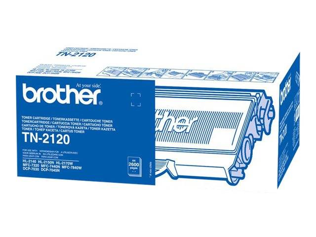 Brother TN2120 original lasertoner sort