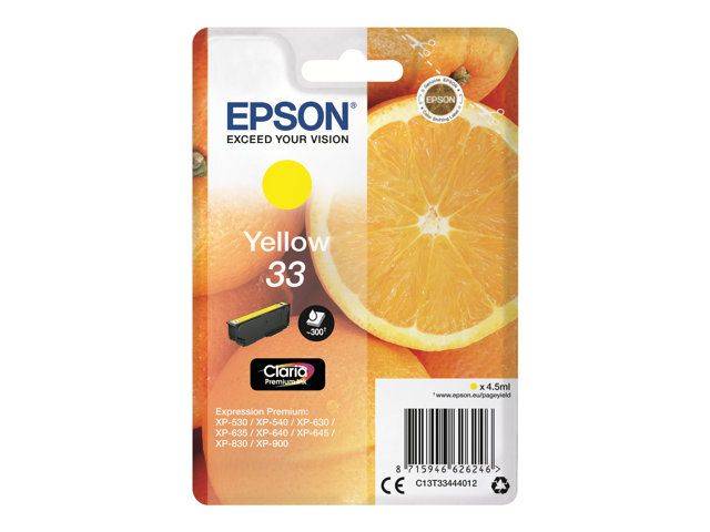 EPSON 33 Ink Yellow 4,5ml Blister