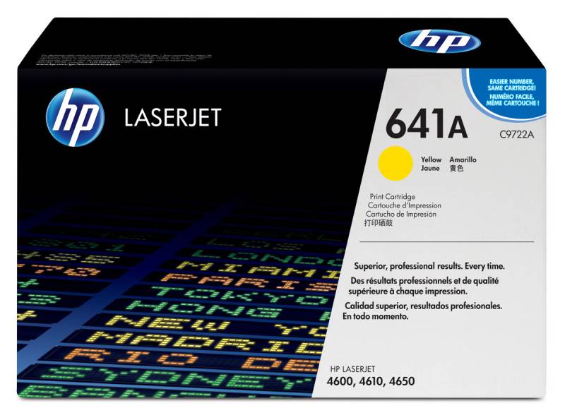 HP 641A C9722A original lasertoner gul