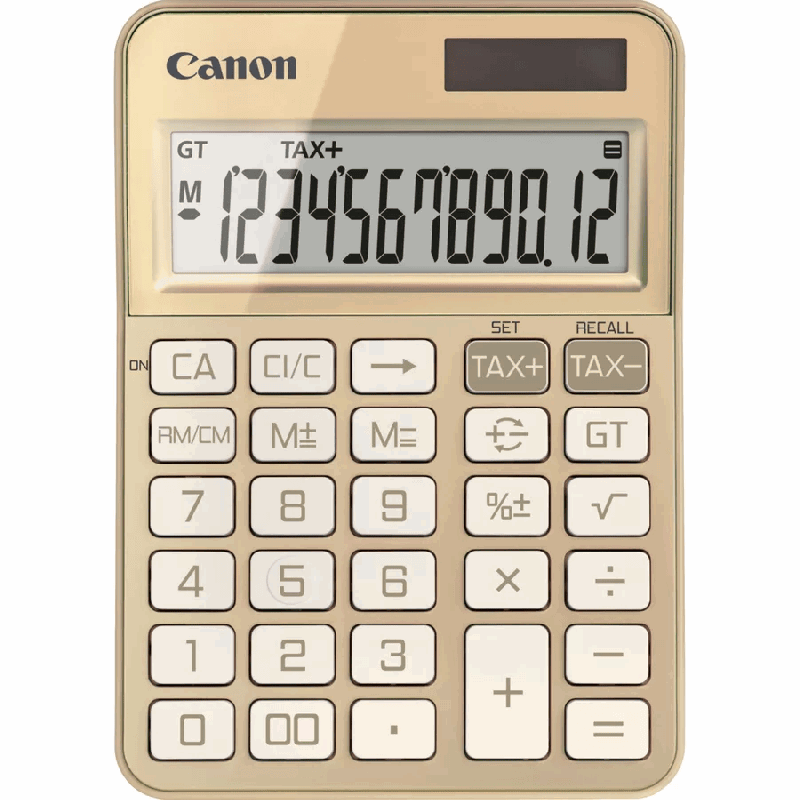 Canon KS-125KB-GD HB 12 cifre lommeregner guld