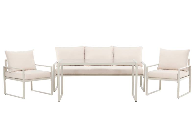 Catania sofasæt med sofa 2 stole og bord beige