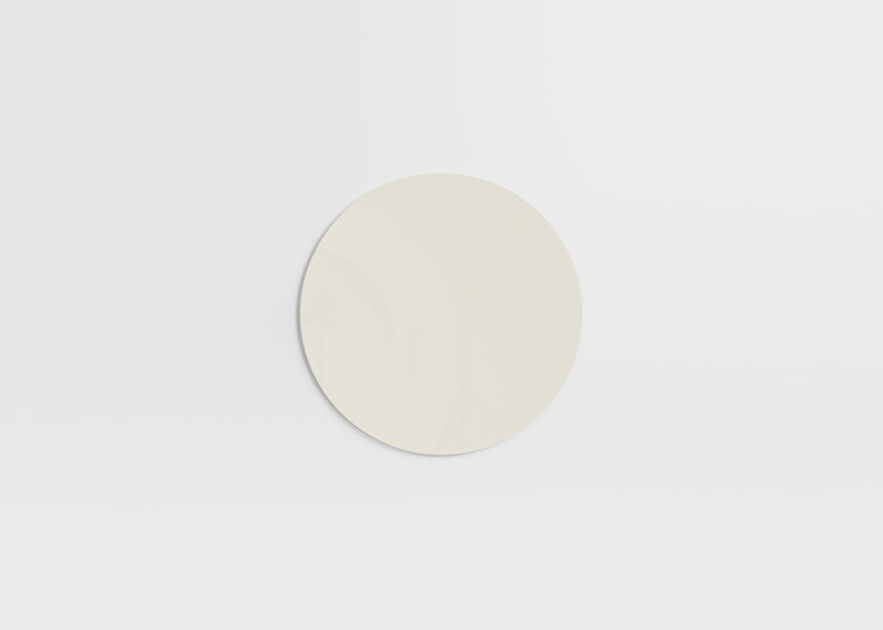 Chat Board Orbit mat rund magnetisk glastavle &Oslash;70cm Stone