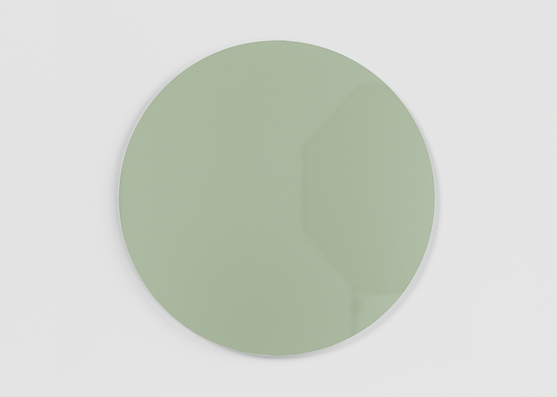 Chat Board Orbit rund magnetisk glastavle &Oslash;120cm Khaki