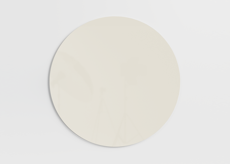 Chat Board Orbit rund magnetisk glastavle &Oslash;120cm Stone