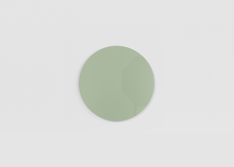 Chat Board Orbit rund magnetisk glastavle &Oslash;70cm Khaki