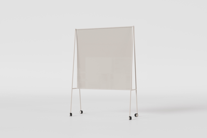 Chat Board Coach magnetisk mobil mat glastavle 120x120cm Sand