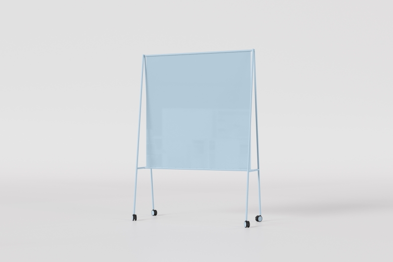 Chat Board Coach magnetisk mobil mat glastavle 120x120cm Sky Blue