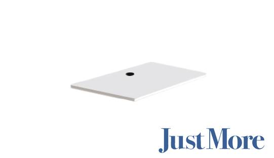 ConSet bordplade 100x80cm 25mm melamin hvid