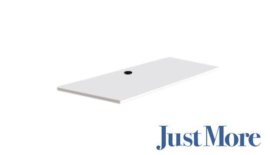 ConSet bordplade 100x60cm 25mm spånplade hvid laminat