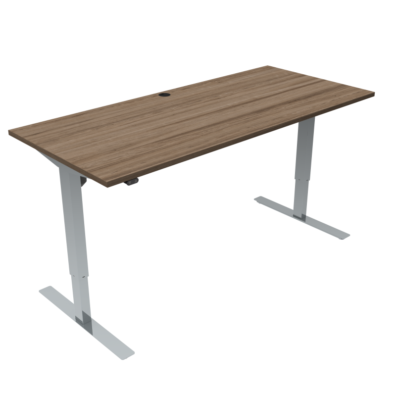 ConSet 501-47 hæve-sænke bord 180x80cm valnød med krom stel