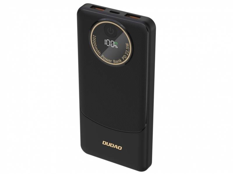 Dudao K12 powerbank 10000mAh 22.5 Watt Sort