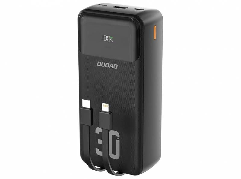 Dudao K15Max powerbank 30000mAh 22.5 Watt Sort