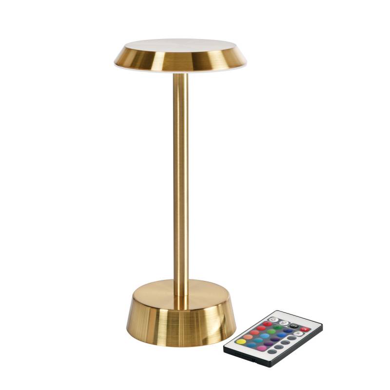 Duni LED lampe trådløst Nour 26,3cm Ø11,9cm guld