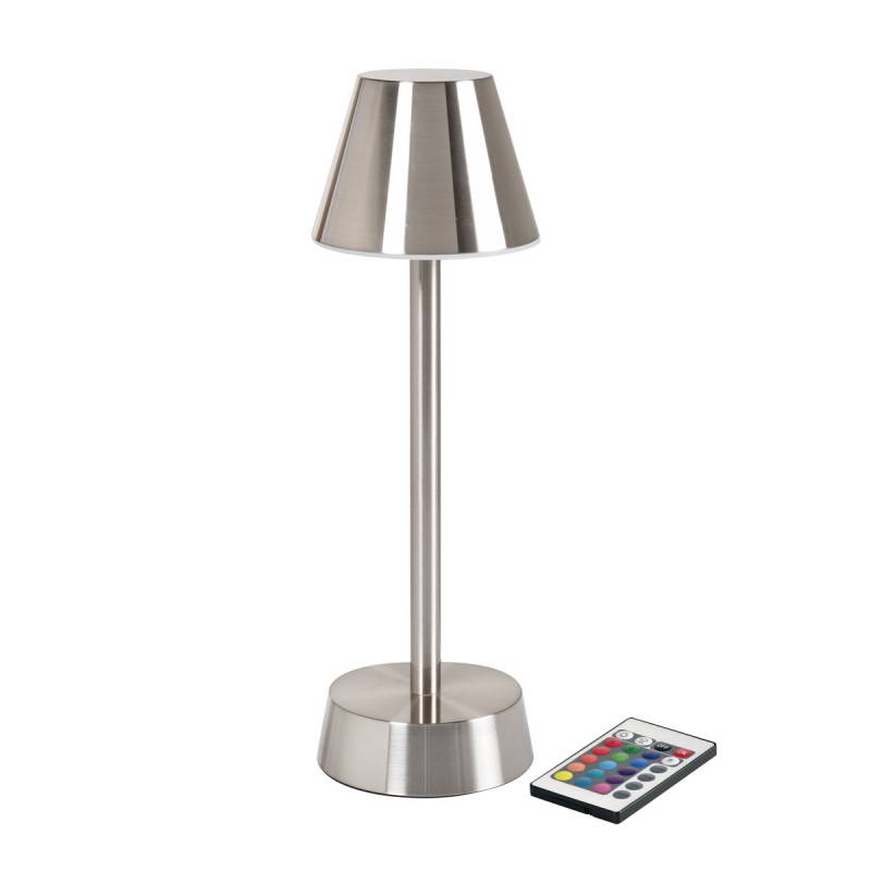 Duni Cordless Zelda LED lampe 32cm Ø10,3cm sølv