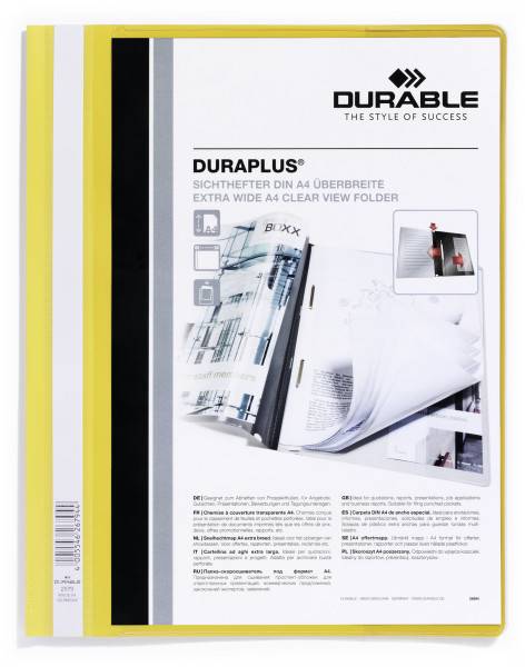 Durable Duraplus tilbudsmappe A4+ gul