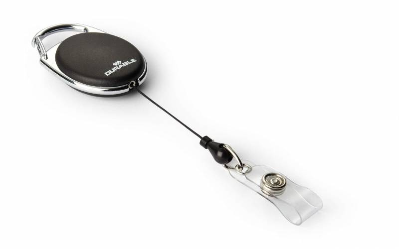 5 stk. Durable Yoyo-Holder Nøglering Style Med Plaststrop Med Trykknap