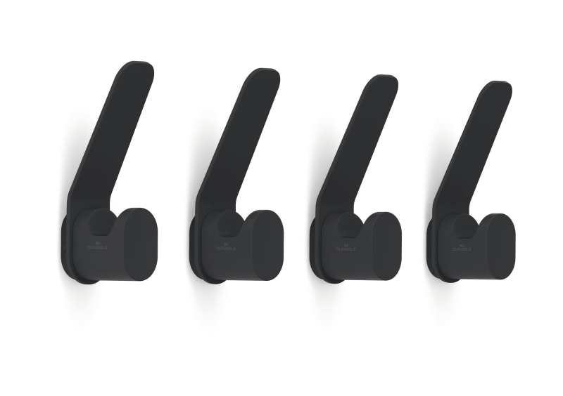 Durable dobbeltknager DURASTORE S&aelig;t af 4 sort