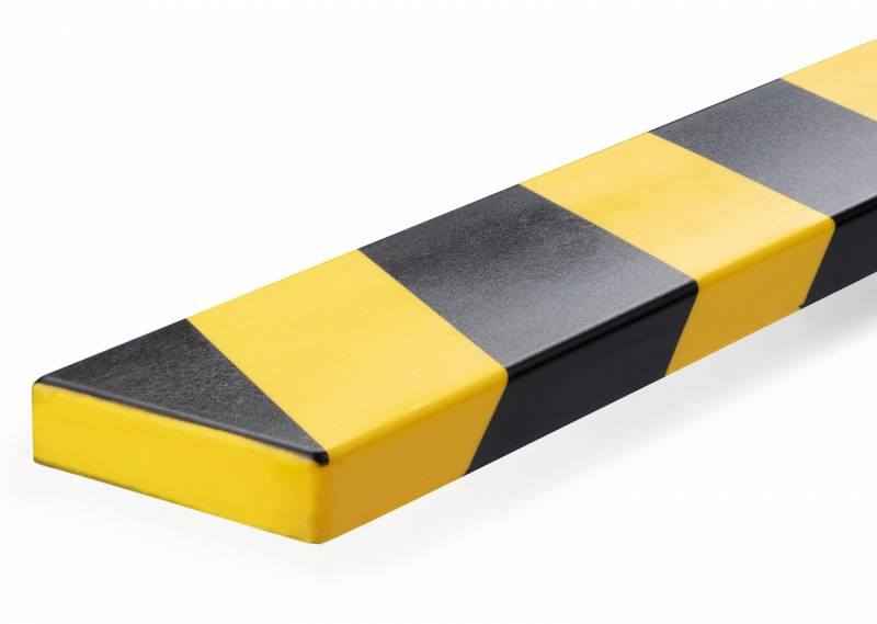 Durable fleksibel vægbeskytter selvklæbende S18 1m sort-gul