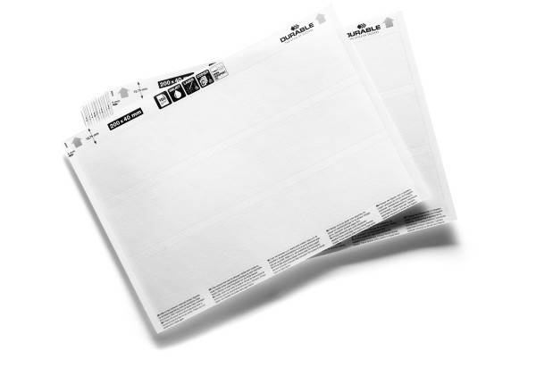 Durable Indstiksetikette A5 Ark, Etikette 200X40Mm Til C-Profil - 20 Ark