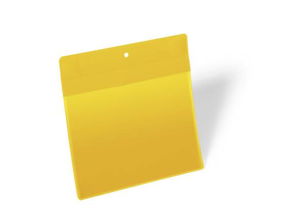 Durable lagerlomme med supermagnet A5 tværformat gul