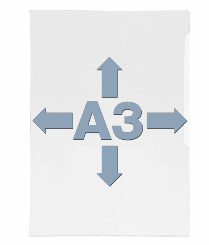 Durable plastomslag klar premium A3 pose med 10 stk. klar