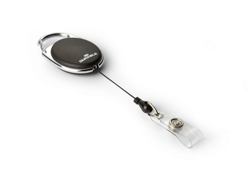 Durable Style Yoyo kortholder med plaststrop sort | Outlet