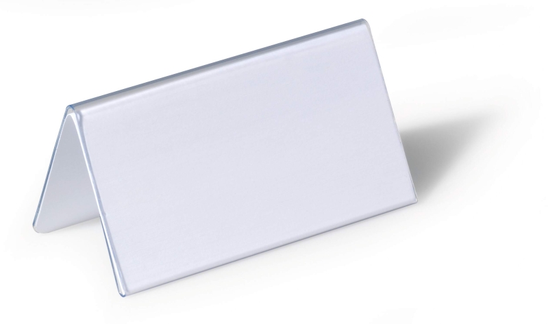 Durable bordskilte holder 52X100mm klar plast | Outlet