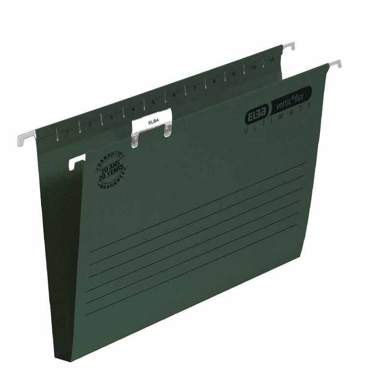 Elba h&aelig;ngemapper folio 30mm bund gr&oslash;n