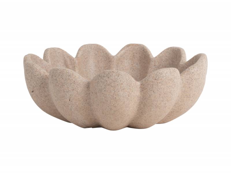 Flor skål Ø21,4cm polyresin brun