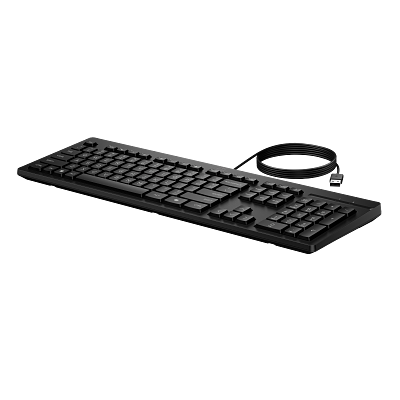 HP 125 G2 USB Wired Keyboard Nordic sort