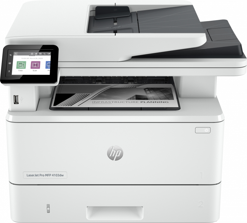 HP LaserJet Pro MFP 4103dw Printer Laser A4 1200x1200dpi 40 sider pr. minut