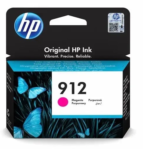 HP original bl&aelig;kpatron 912 magenta 
